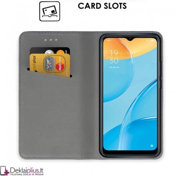 Telone smart magnet serijos atverčiamas dėklas - juodas (Oppo A15) Telone smart magnet serijos atverčiamas dėklas - juodas (Oppo A15)